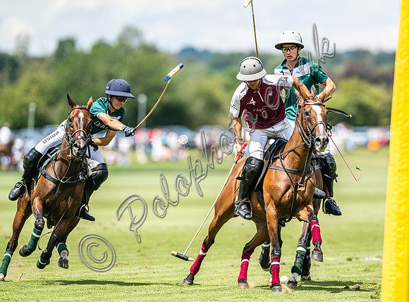 Polo action, 2023 Gold Cup, Cowdray Park Polo Club