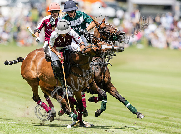 Polo action, 2023 Gold Cup, Cowdray Park Polo Club