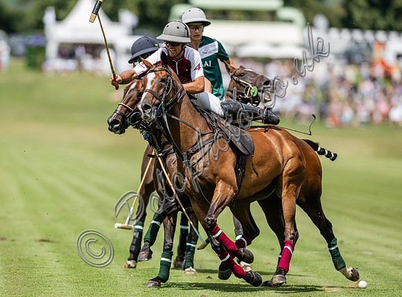 Polo action, 2023 Gold Cup, Cowdray Park Polo Club