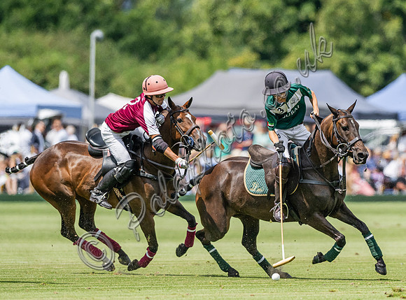 Polo action, 2023 Gold Cup, Cowdray Park Polo Club