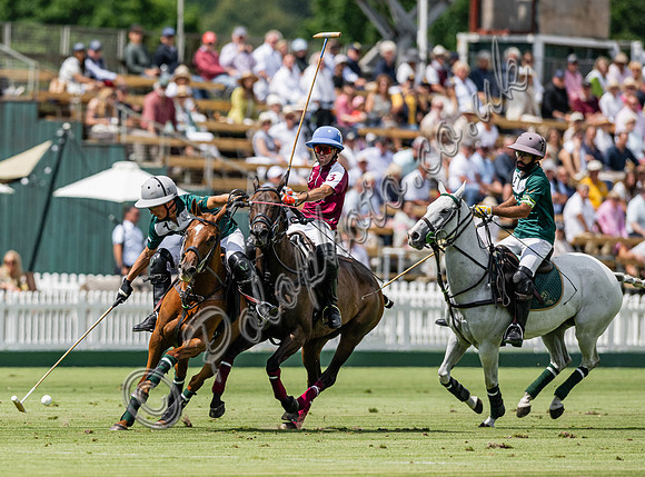 Polo action, 2023 Gold Cup, Cowdray Park Polo Club