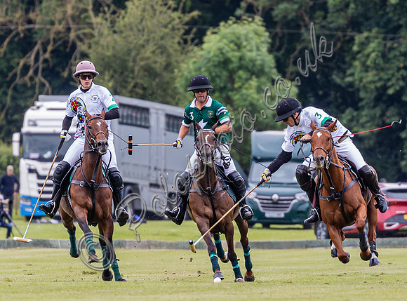 Polo action, Warwickshire Cup 2024 at Cirencester Park