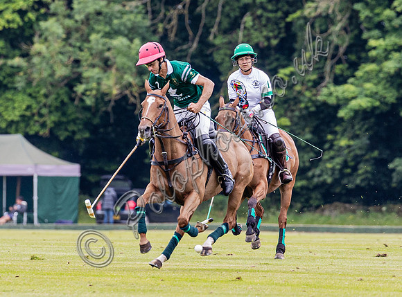 Polo action, Warwickshire Cup 2024 at Cirencester Park