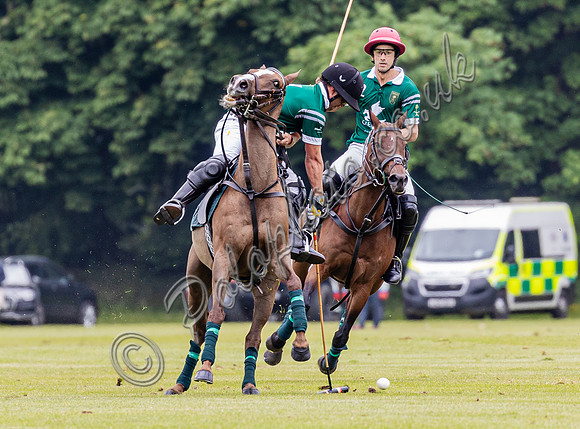 Polo action, Warwickshire Cup 2024 at Cirencester Park