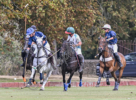 Polo action, Wichenford Bowl 2025 semi-final match, Beaufort Polo Club