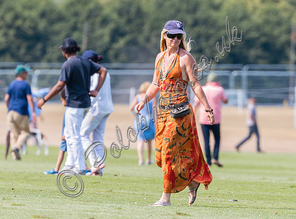 Treading in at polo match