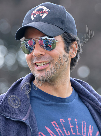 Close-up portrait of polo player Ahmad Aboughazale