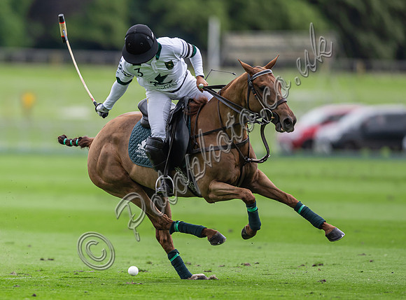 Gold Cup Polo action, 2024, Cowdray Park Polo Club