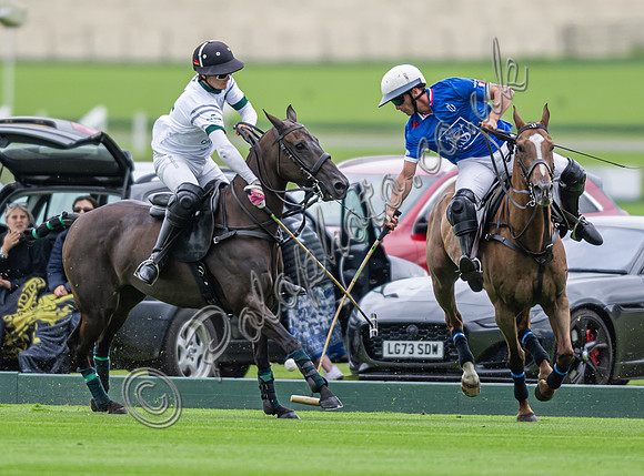 Gold Cup Polo action, 2024, Cowdray Park Polo Club