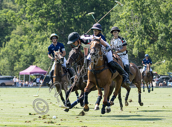 Polo action, 2025 Gold Cup quarter finals, Cowdray Park Polo Club
