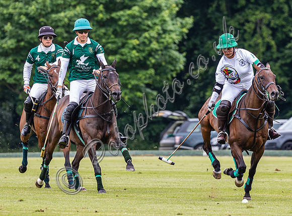Polo action, Warwickshire Cup 2024 at Cirencester Park