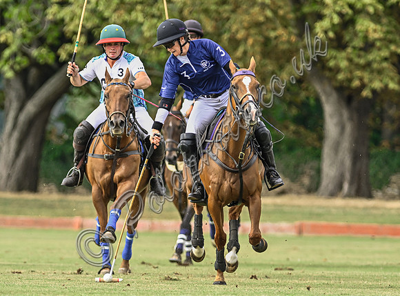 Polo action, Wichenford Bowl 2025 semi-final match, Beaufort Polo Club