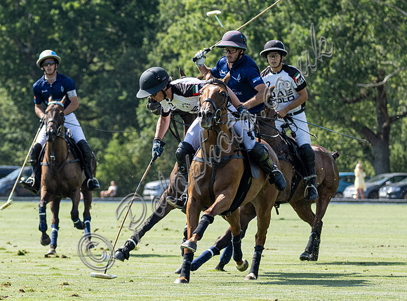 Polo action, 2025 Gold Cup quarter finals, Cowdray Park Polo Club