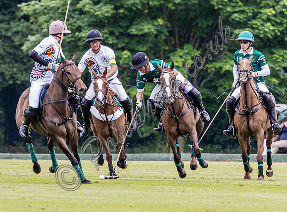 Polo action, Warwickshire Cup 2024 at Cirencester Park