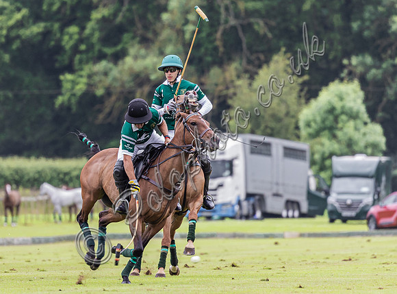 Polo action, Warwickshire Cup 2024 at Cirencester Park