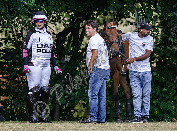 Polo action, 2025 Gold Cup quarter finals, Cowdray Park Polo Club