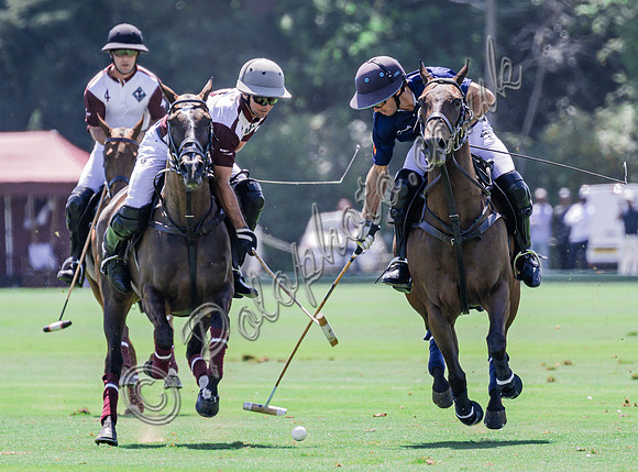 Polo action, 2025 Gold Cup semi final, Cowdray Park Polo Club