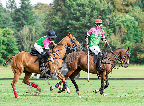 Polo action and presentation of the Syreford Plate NPM subsidiary at Cirencester Park
