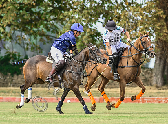 Polo action, Wichenford Bowl 2025 semi-final match, Beaufort Polo Club