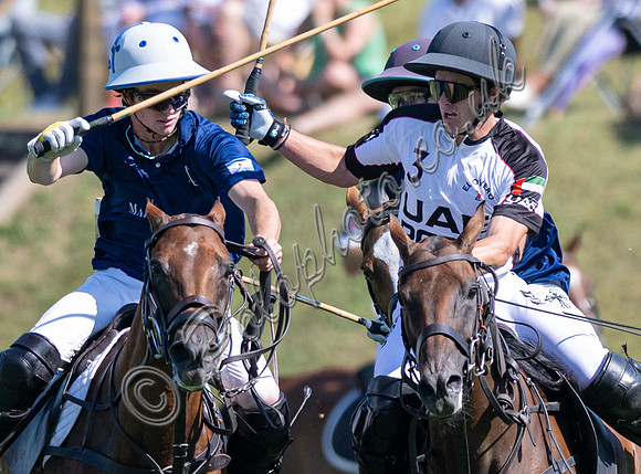 Polo action, 2025 Gold Cup quarter finals, Cowdray Park Polo Club