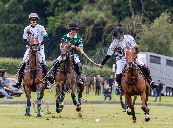 Polo action, Warwickshire Cup 2024 at Cirencester Park