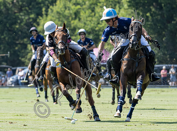 Polo action, 2025 Gold Cup quarter finals, Cowdray Park Polo Club