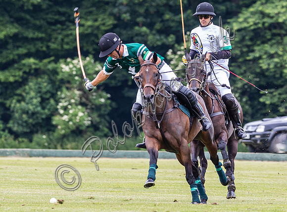Polo action, Warwickshire Cup 2024 at Cirencester Park