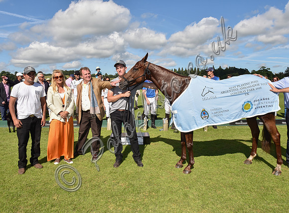 presentation of Argentine Ambassadors Cup to Brittania El Remanso