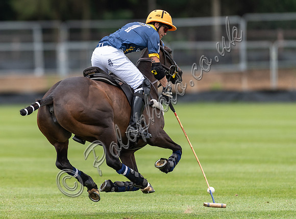 Charlie Hanbury in action on polo field