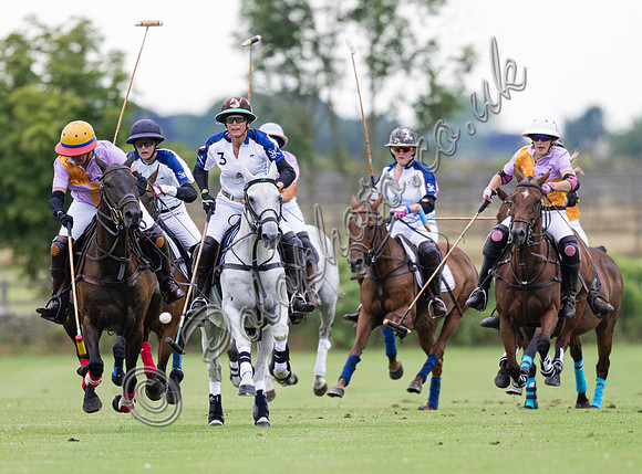 polo action VL Ladies 16 goal semi-final, Cirencester Park
