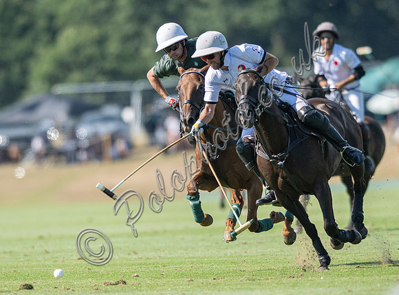 Polo action, 2025 Gold Cup quarter finals, Cowdray Park Polo Club