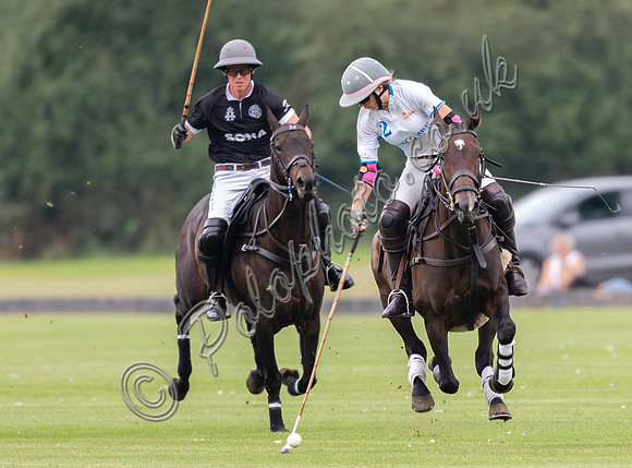 Polo action the Town Cup End of Season Tournament, Cirencester Park