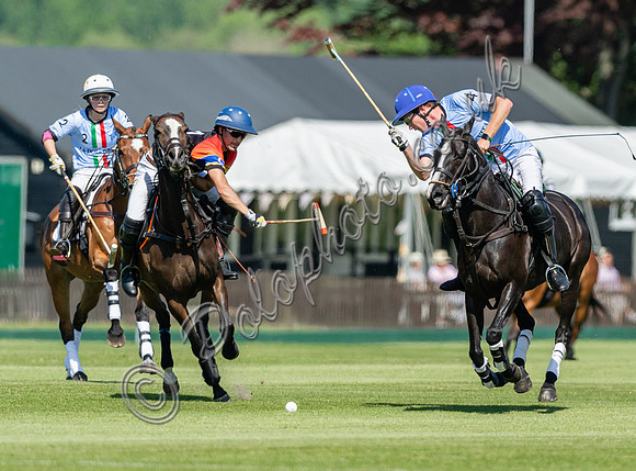Polo action, 2022 May 4 Goal Spring Cup final, Cowdray Park Polo Club