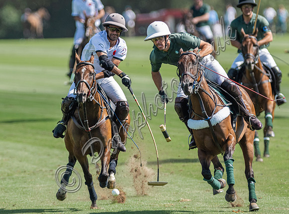 Polo action, 2025 Gold Cup quarter finals, Cowdray Park Polo Club
