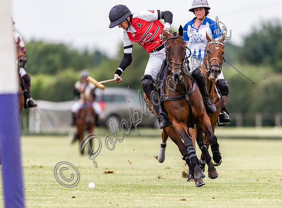 Polo action, Ladies 18 Goal Tournament,  Cirencester Park