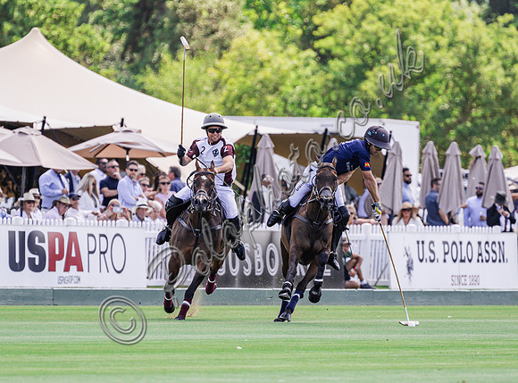 Polo action, 2025 Gold Cup semi final, Cowdray Park Polo Club