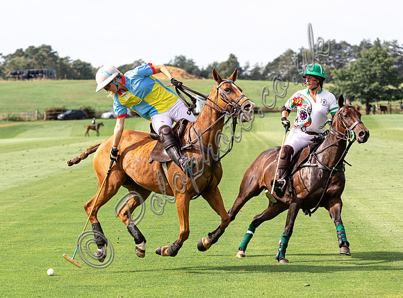 Polo action, 2022 Autumn Cup, Cowdray Park Polo Club