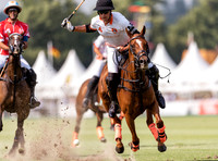 Polo action, 2021 Gold Cup semi-finals, Cowdray Park Polo Club