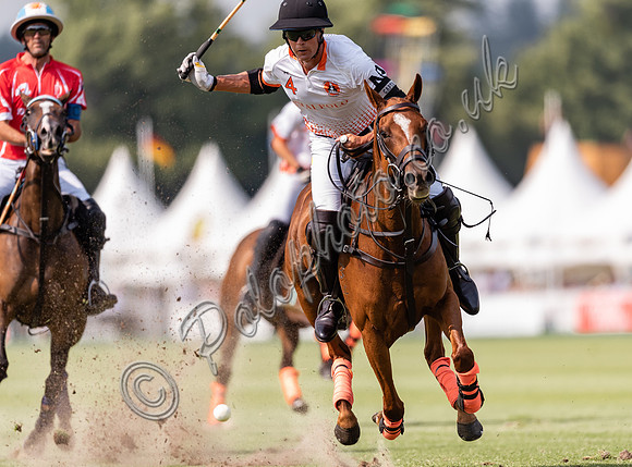 Polo action, 2021 Gold Cup semi-finals, Cowdray Park Polo Club