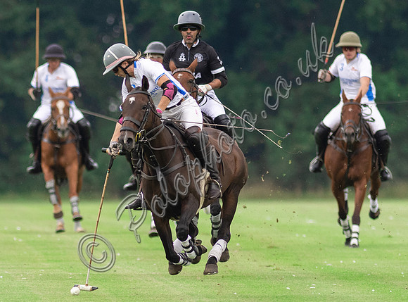 Polo action the Town Cup End of Season Tournament, Cirencester Park