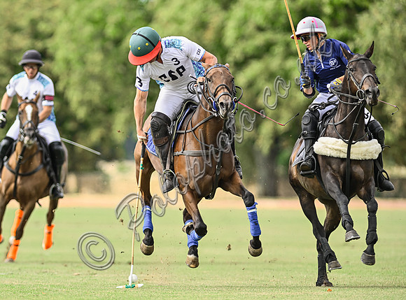 Polo action, Wichenford Bowl 2025 semi-final match, Beaufort Polo Club
