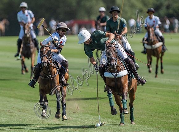 Polo action, 2025 Gold Cup quarter finals, Cowdray Park Polo Club