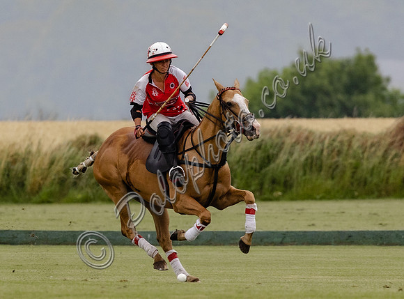 Polo action, Ladies 18 Goal Tournament,  Cirencester Park