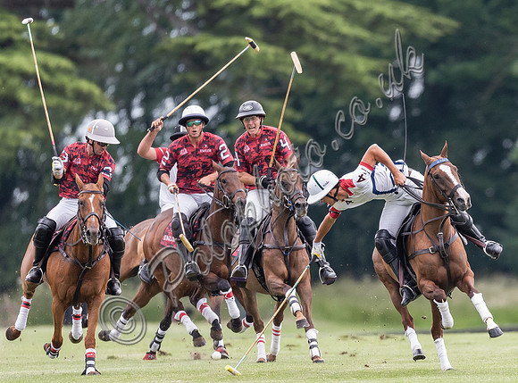 Polo action, Warwickshire Cup Final, Cirencester Park