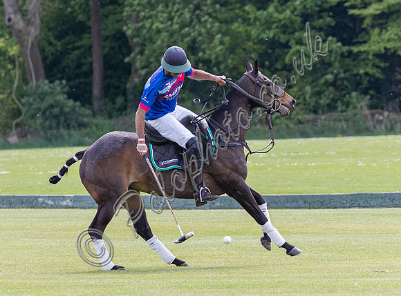 polo action from the Final of the Cirencester May Goal Tournament.