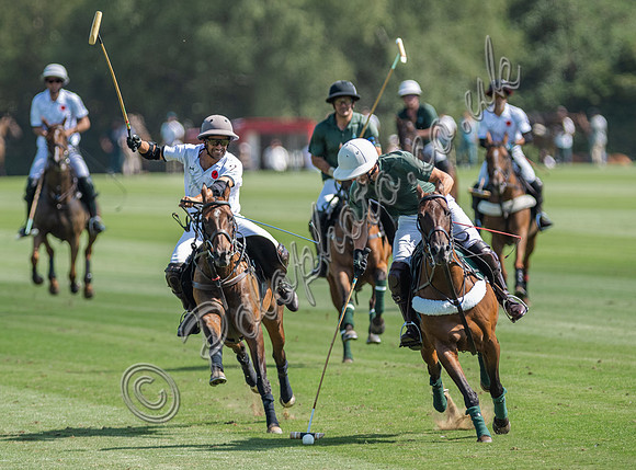 Polo action, 2025 Gold Cup quarter finals, Cowdray Park Polo Club