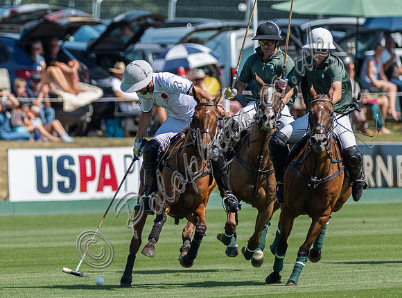 Polo action, 2025 Gold Cup quarter finals, Cowdray Park Polo Club