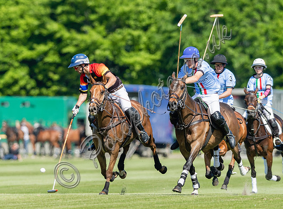 Polo action, 2022 May 4 Goal Spring Cup final, Cowdray Park Polo Club