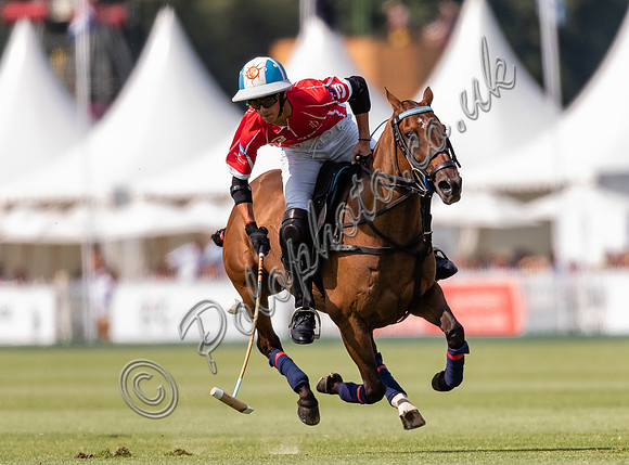 Polo action, 2021 Gold Cup semi-finals, Cowdray Park Polo Club