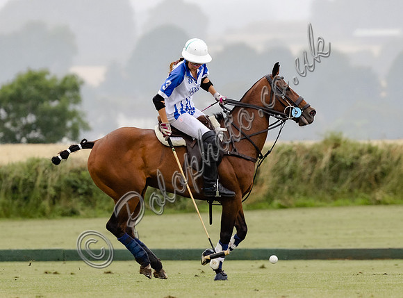 Polo action, Ladies 18 Goal Tournament,  Cirencester Park